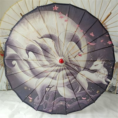 Ručne vyrobený dáždnik z olejového papiera, vodotesný, klasický staroveký tanečný dáždnik vhodný pre čínsky štýl Hanfu, strapce Cheongsam, fotorekvizita
