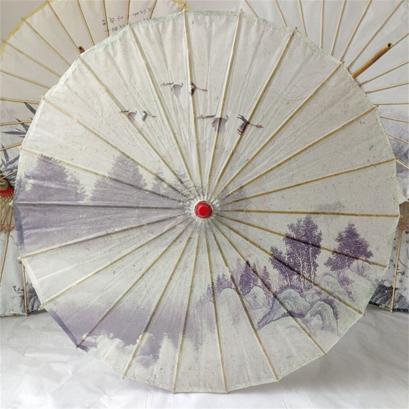 Ručne vyrobený dáždnik z olejového papiera, vodotesný, klasický staroveký tanečný dáždnik vhodný pre čínsky štýl Hanfu, strapce Cheongsam, fotorekvizita