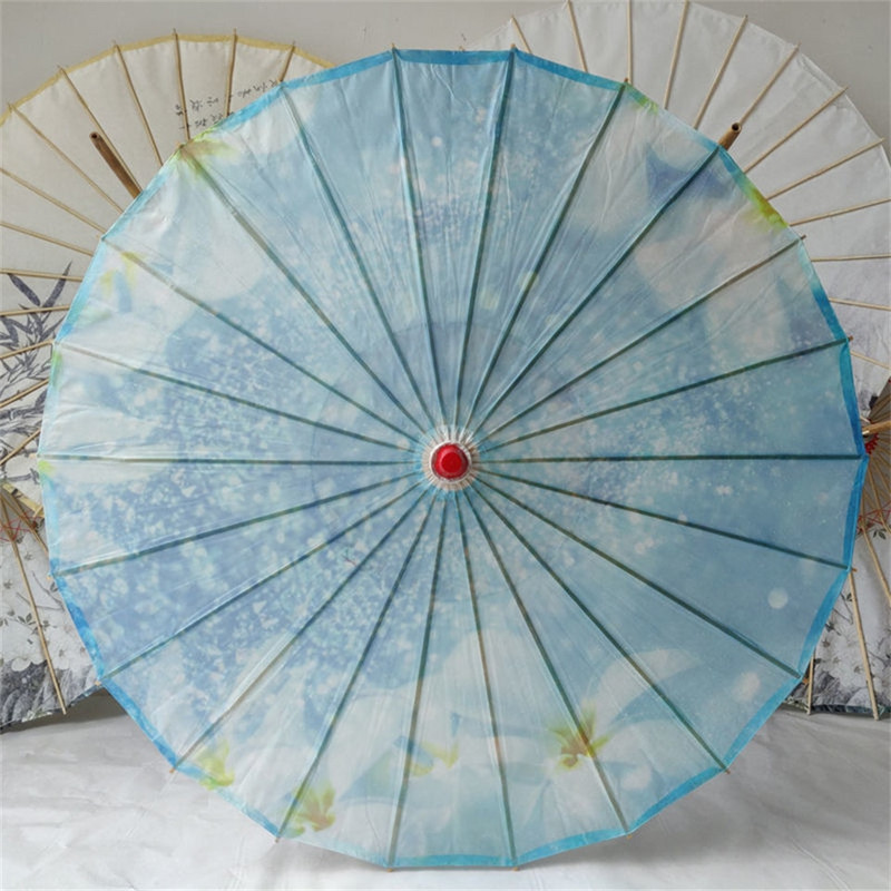 Ručne vyrobený dáždnik z olejového papiera, vodotesný, klasický staroveký tanečný dáždnik vhodný pre čínsky štýl Hanfu, strapce Cheongsam, fotorekvizita