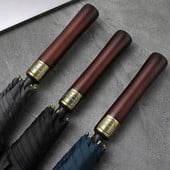 Parachase nagy esernyő férfi üzleti 132 cm nagy, hosszú esernyő eső szélálló golf esernyő utazási vintage fa fogantyús napernyő