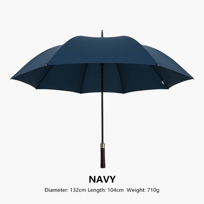Parachase nagy esernyő férfi üzleti 132 cm nagy, hosszú esernyő eső szélálló golf esernyő utazási vintage fa fogantyús napernyő