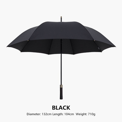 Parachase nagy esernyő férfi üzleti 132 cm nagy, hosszú esernyő eső szélálló golf esernyő utazási vintage fa fogantyús napernyő