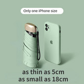 Lietussargs lietus pārnēsājams salokāms mazs vēja necaurlaidīgs lietussargs UV mini kabatas saulessargs saulessargs universāls pret UV