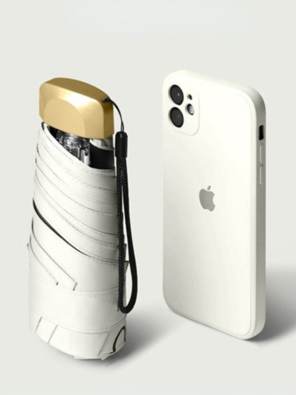 Lietussargs lietus pārnēsājams salokāms mazs vēja necaurlaidīgs lietussargs UV mini kabatas saulessargs saulessargs universāls pret UV