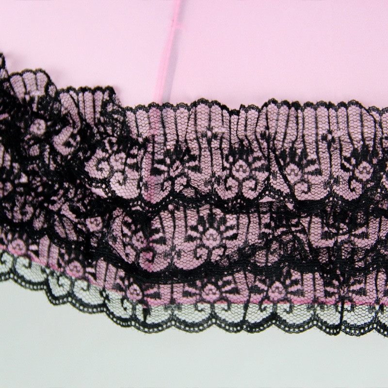 Női 16 bordás csipke esernyő Pagoda napernyő hercegnő, hosszú nyelű szélálló napos és esős esernyő kültéri fotózáshoz