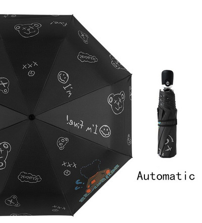 Kreatívny dizajn dáždnika s krásnym medveďom, kreslený detský dáždnik, prenosný skladací slnečník, darčekový dáždnik pre študentov a dospelých