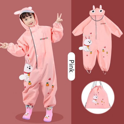 70-120CM Impermeabil Impermeabil pentru copii Copii Copii Capac de ploaie Poncho Băieți Fete Costum de joc Siamez