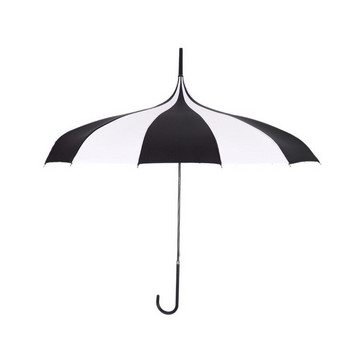 Δημιουργική ρετρό παγόδα ομπρέλα με μακριά λαβή για γυναίκες Διχρωμη ραφή αντιανεμική ομπρέλα Princess Sunny