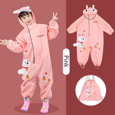 70-120cm kreslené pršiplášte pre deti s kapucňou, nepremokavý pršiplášť, overal, pršiplášť, študentský oblek s návlekom na dažďovú clonu