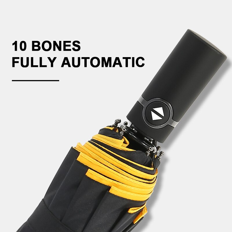 Umbrelă pliabilă automată, unisex, dublu, dublu, rezistentă la vânt, automată, pentru afaceri, simplă, umbritoare de ploaie, mare, însorită
