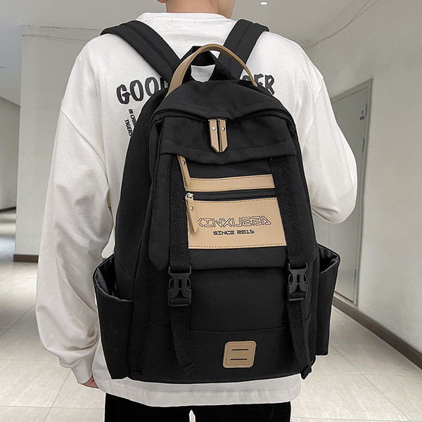 Pánsky batoh s bočnými vreckami a logom