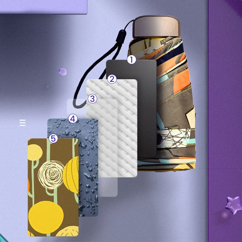 Letný mini automatický dáždnik s UV ochranou, dážďovka pre ženy, darček, skladací malý slnečník pre dievčatá, nepremokavý prenosný cestovný dáždnik pre ženy