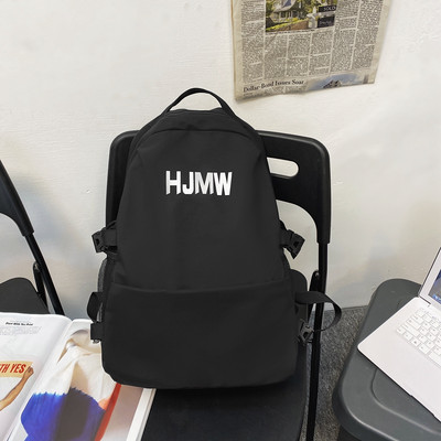 Ležérny textilný batoh s nápisom pre mužov