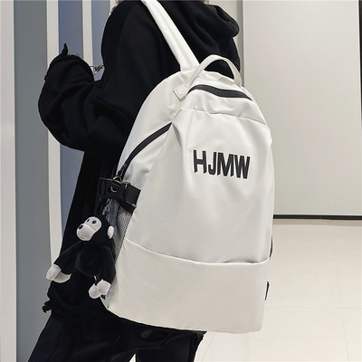 Ležérny textilný batoh s nápisom pre mužov