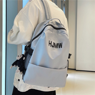 Ležérny textilný batoh s nápisom pre mužov