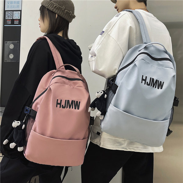 Ležérny textilný batoh s nápisom pre mužov