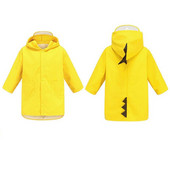 Detské nepremokavé pršiplášte pre chlapcov a dievčatá, deti na základnej škole, vonkajšia turistika, roztomilé kreslené malé dinosaury, pršiplášte