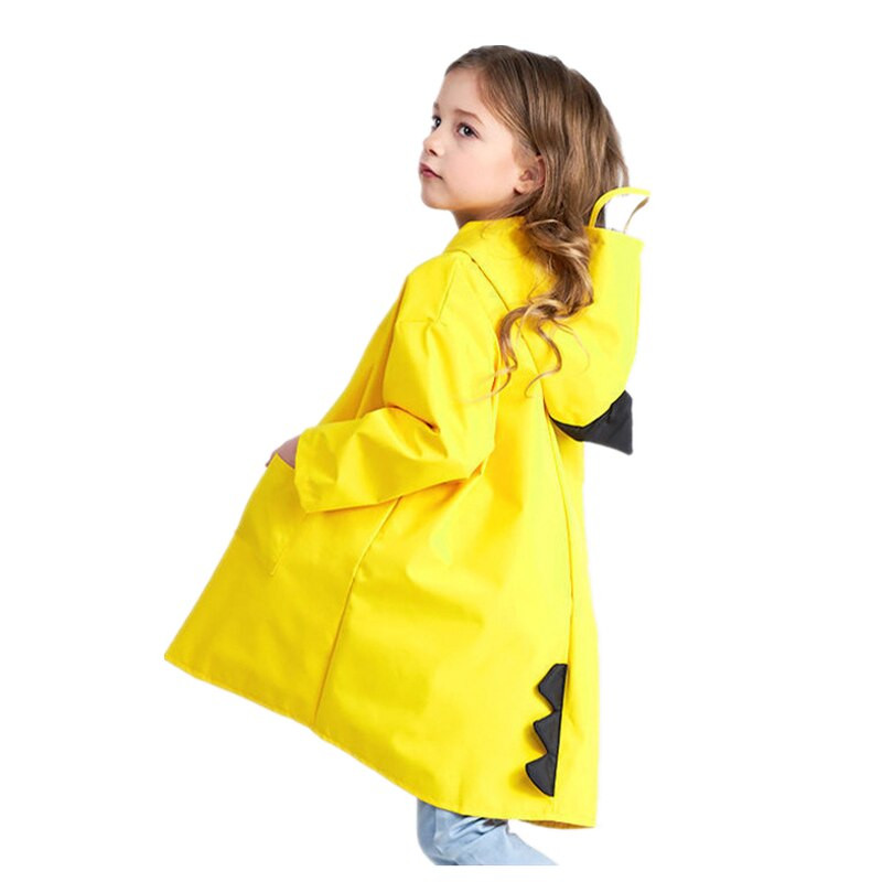 Detské nepremokavé pršiplášte pre chlapcov a dievčatá, deti na základnej škole, vonkajšia turistika, roztomilé kreslené malé dinosaury, pršiplášte