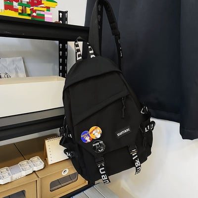 Nagyméretű textil hátizsák műanyag rögzítőkkel