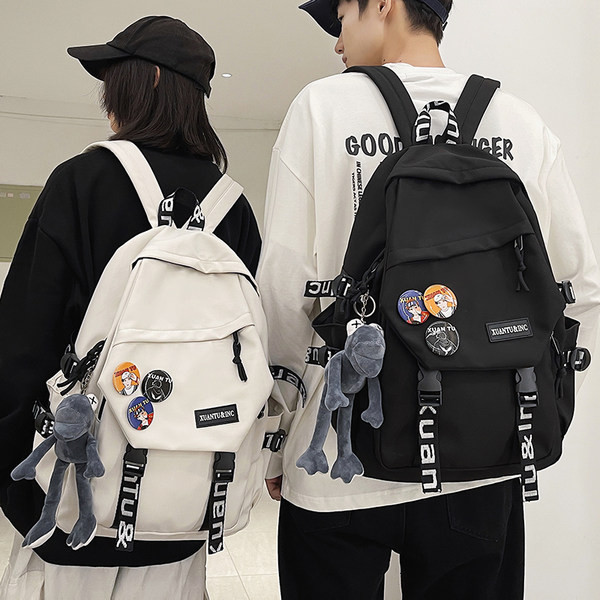 Nagyméretű textil hátizsák műanyag rögzítőkkel