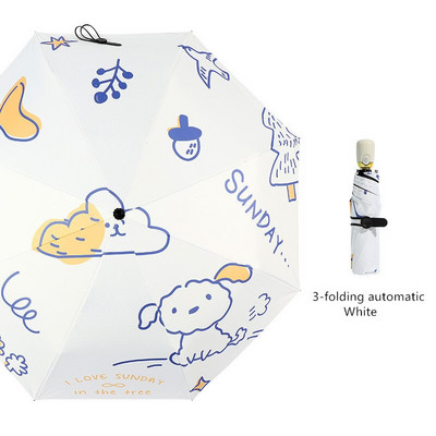 Plne automatický dáždnik, vetruodolný, proti UV žiareniu, slnečník pre ženy, skladací slnečník, prenosný slnečník pre mužov