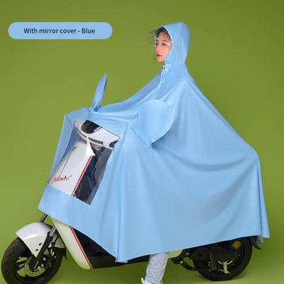 Detský pršiplášť pre dospelých, elektrický motocyklový pršiplášť, priehľadný, s veľkým okrajom, do auta na batérie, veľký pánsky a dámsky pršiplášť