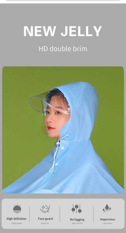 Detský pršiplášť pre dospelých, elektrický motocyklový pršiplášť, priehľadný, s veľkým okrajom, do auta na batérie, veľký pánsky a dámsky pršiplášť