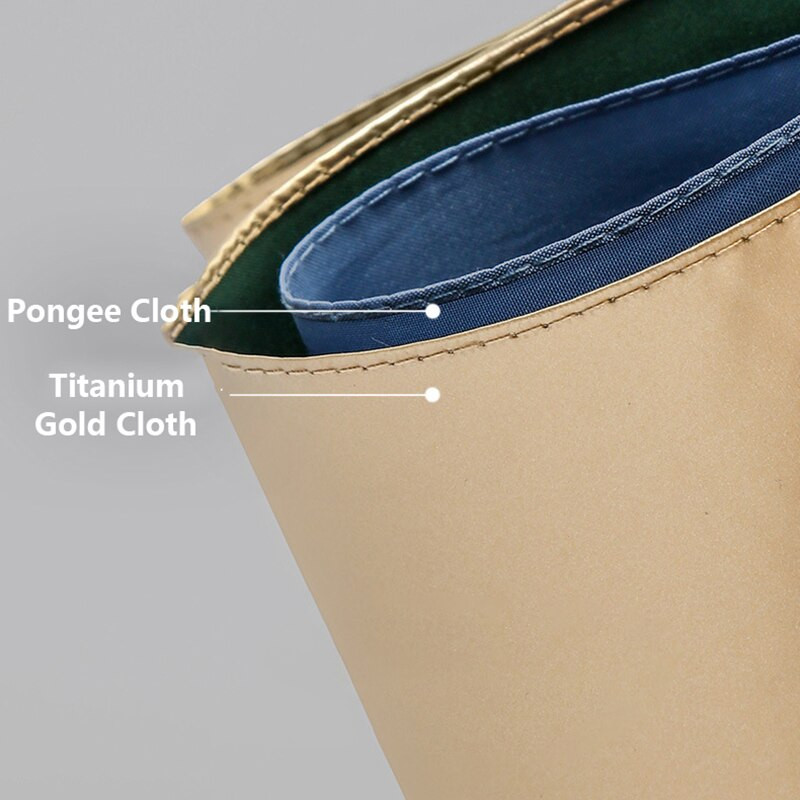 Automatický slnečník, dámsky, zlatý, UV ochrana, 10 kostí, silný slnečník pre dievčatá, vetruodolný, skladací slnečník ako darček