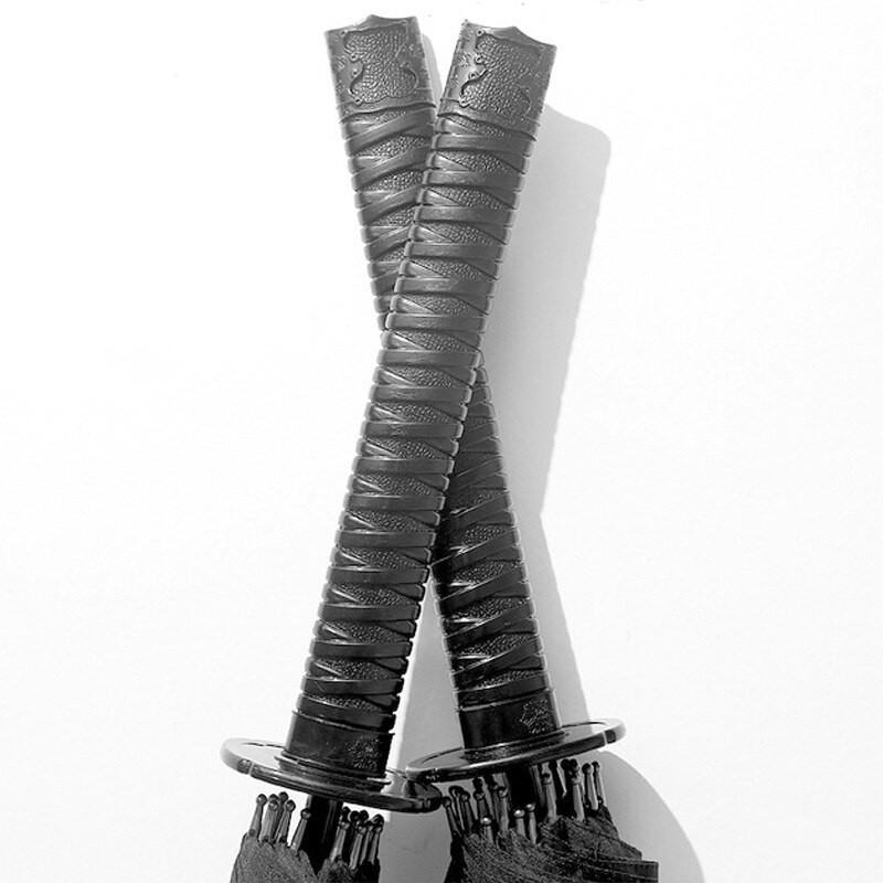 Kreatívny dáždnik s dlhou rukoväťou, veľký vetruodolný samurajský meč, japonský ninja-podobný slnečný dáždnik s dažďom a automatickým otváraním