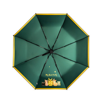 YADA New INS Cat&Heart&Rabbit Pattern 3-αναδιπλούμενη ομπρέλα Rain uv Cartoon Umbrella For Women Charm Αντιανεμικές ομπρέλες YS200137