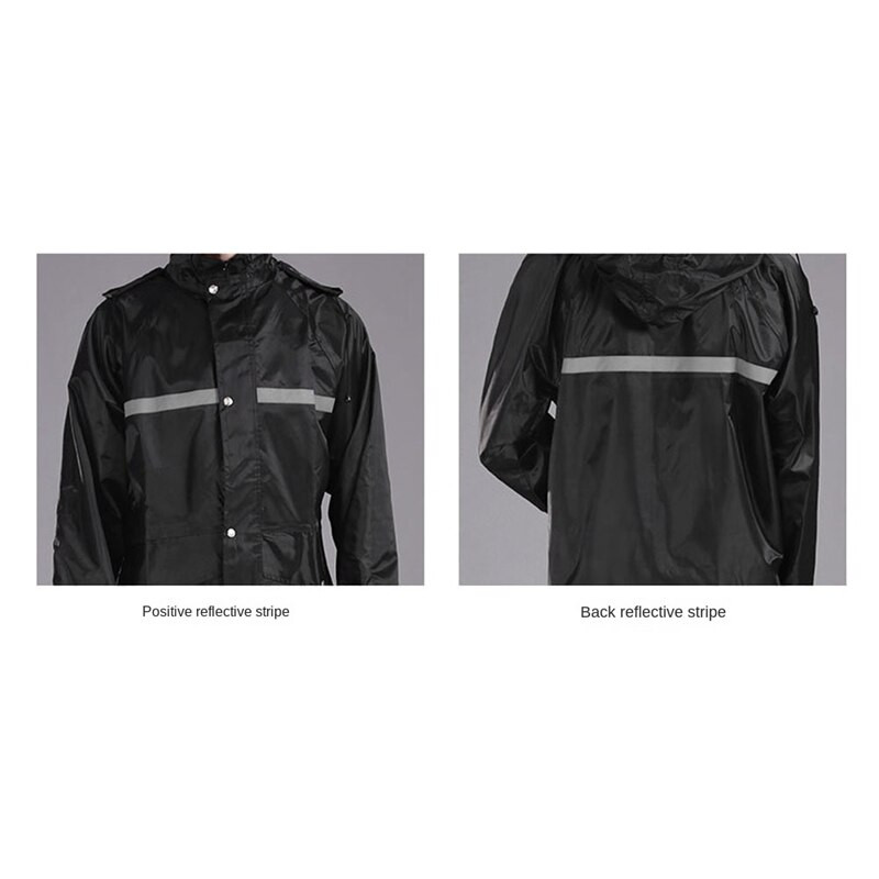 Zahustený PVC delený nepremokavý pršiplášť pre pánske motocyklové nepriepustné pršiplášťové bundy a nohavice, ochranný oblek do dažďa