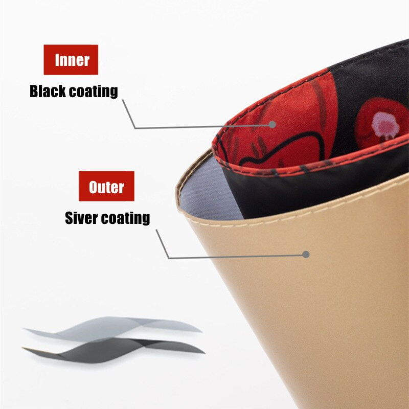 Luxusný leopardový titánový dvojitý opaľovací dáždnik, skladací retro farebný lepidlový letný dámsky slnečník s UV ochranou