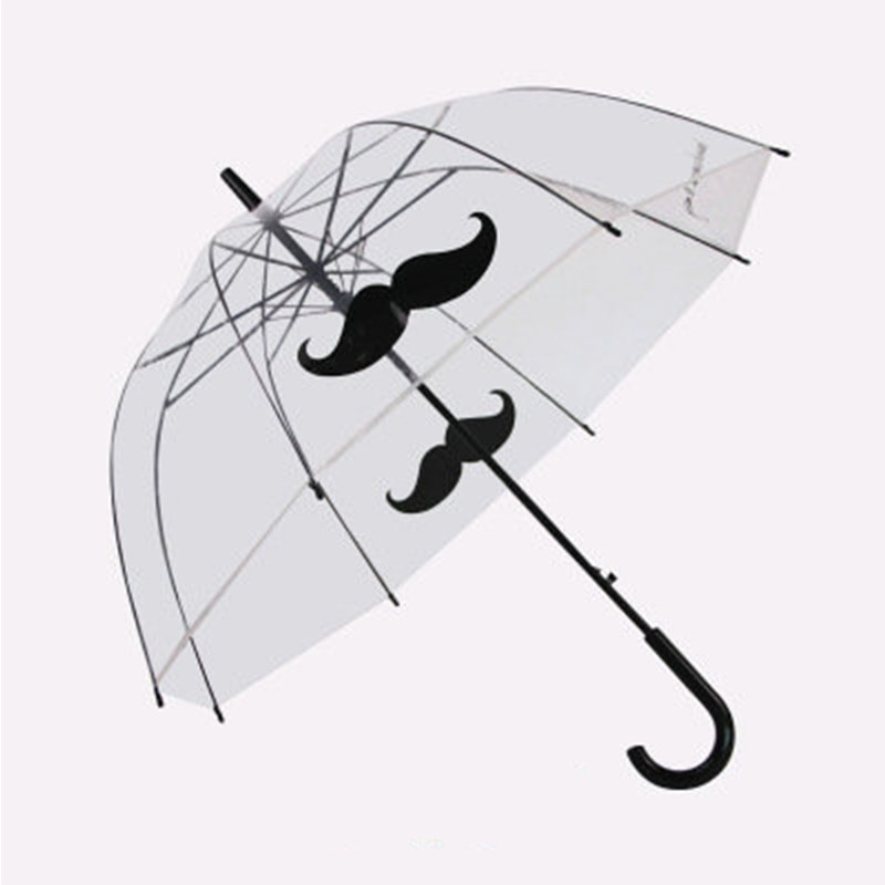 Átlátszó, hosszú nyelű esőernyő Ultra könnyű női gyerek napernyő esőernyő félautomata női esernyő