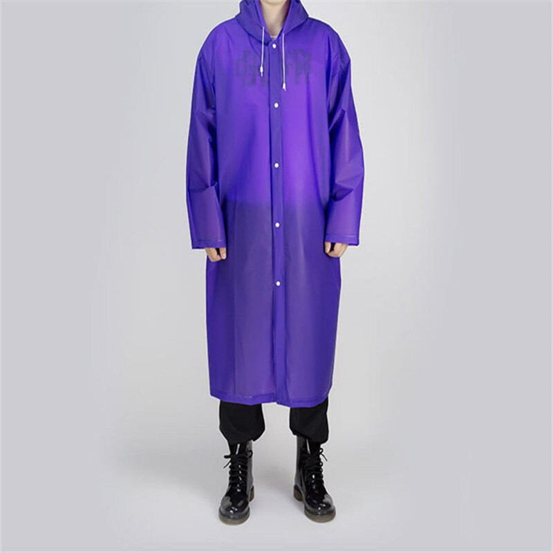 Módne dámske EVA priehľadné pršiplášťové pončo prenosné environmentálne ľahké pršiplášťové plášte s dlhým použitím, opakované použitie