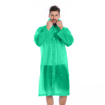 Γυναικεία Ανδρικά Ενήλικες EVA Environment Διαφανές αδιάβροχο με κουκούλα για αδιάβροχο παλτό για υπαίθρια πεζοπορία Αδιάβροχα ρούχα πόντσο