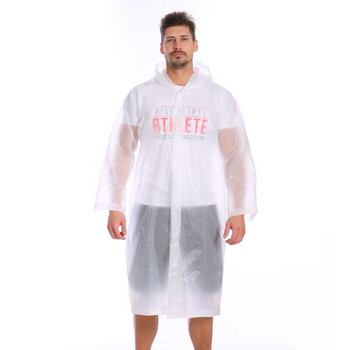 Γυναικεία Ανδρικά Ενήλικες EVA Environment Διαφανές αδιάβροχο με κουκούλα για αδιάβροχο παλτό για υπαίθρια πεζοπορία Αδιάβροχα ρούχα πόντσο
