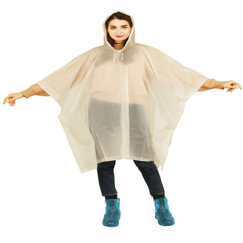 Pláštenka pre mužov a ženy 2020 Nová módna dámska pončo EVA pre dospelých, pršiplášť s klobúkom, dámska nepremokavá dlhá priesvitná pláštenka