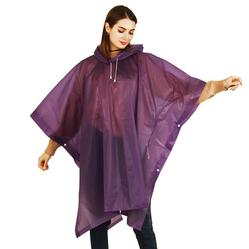 Pláštenka pre mužov a ženy 2020 Nová módna dámska pončo EVA pre dospelých, pršiplášť s klobúkom, dámska nepremokavá dlhá priesvitná pláštenka