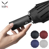 12K silný vetruodolný automatický dáždnik, módny dáždnik pre ženy, vetruodolný, 3-násobný, dlhá rukoväť pre mužov, obchodný, outdoorový, cestovný dáždnik