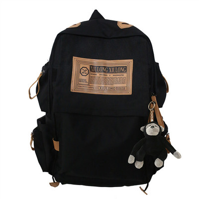 Textilný batoh s vreckami a širokými popruhmi