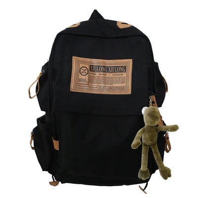 Textilný batoh s vreckami a širokými popruhmi