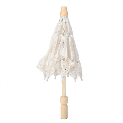 Csipke virág hímzés Napernyő Esküvői Menyasszony fotózás Esernyő Bézs Csipke dekoráció Party Menyasszonyi zuhany Menyasszonyi Esernyő Ajándékok