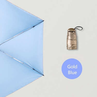 Nový mini vreckový dáždnik, dáždnik pre ženy, anti UV ochrana, titánovo-strieborný povlak, malý slnečník pre dievčatá, cestovný, roztomilý slnečník so 6 rebrami