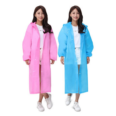 Αδιάβροχο Γυναικείο Ανδρικό Αδιάβροχο Παχύ Αδιάβροχο Αδιάβροχο Τουρισμός Υπαίθρια Πεζοπορία Rain Poncho Raincoat Hooded Rain Coat