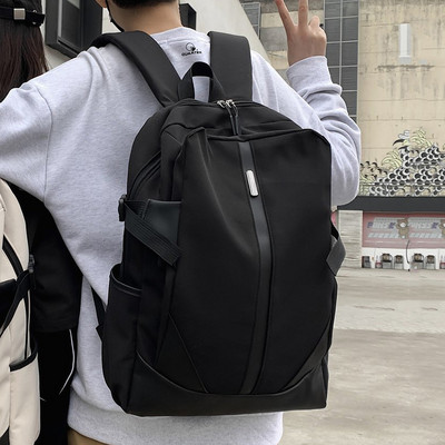 Rucsac pentru bărbați textil model curat cu fermoar