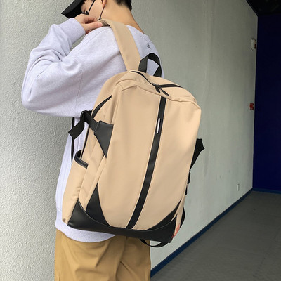 Rucsac pentru bărbați textil model curat cu fermoar