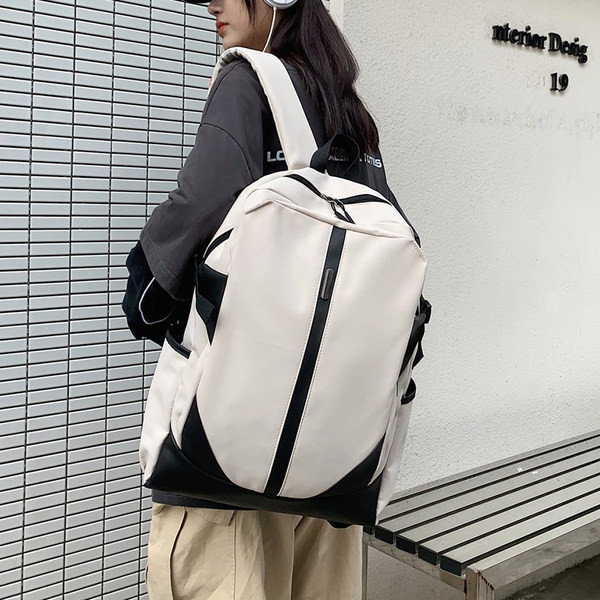 Rucsac pentru bărbați textil model curat cu fermoar