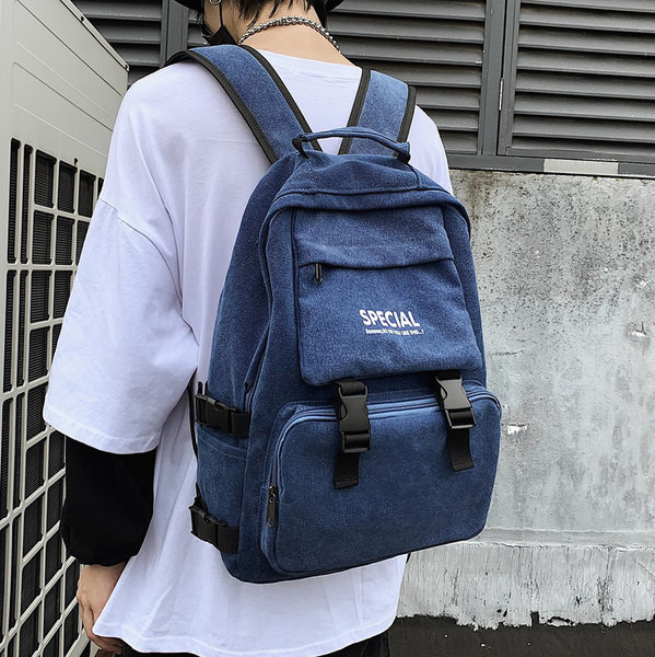 Rucsac textil model nou cu inscripție pentru bărbați