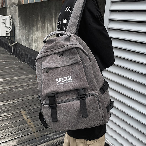 Rucsac textil model nou cu inscripție pentru bărbați