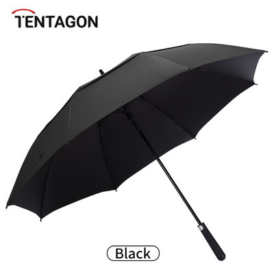 130 cm veľký dvojitý golfový dáždnik s vetraním, vetruodolný, dvojitý dáždnik s vodotesným automatickým otváraním a neobvyklým dizajnom